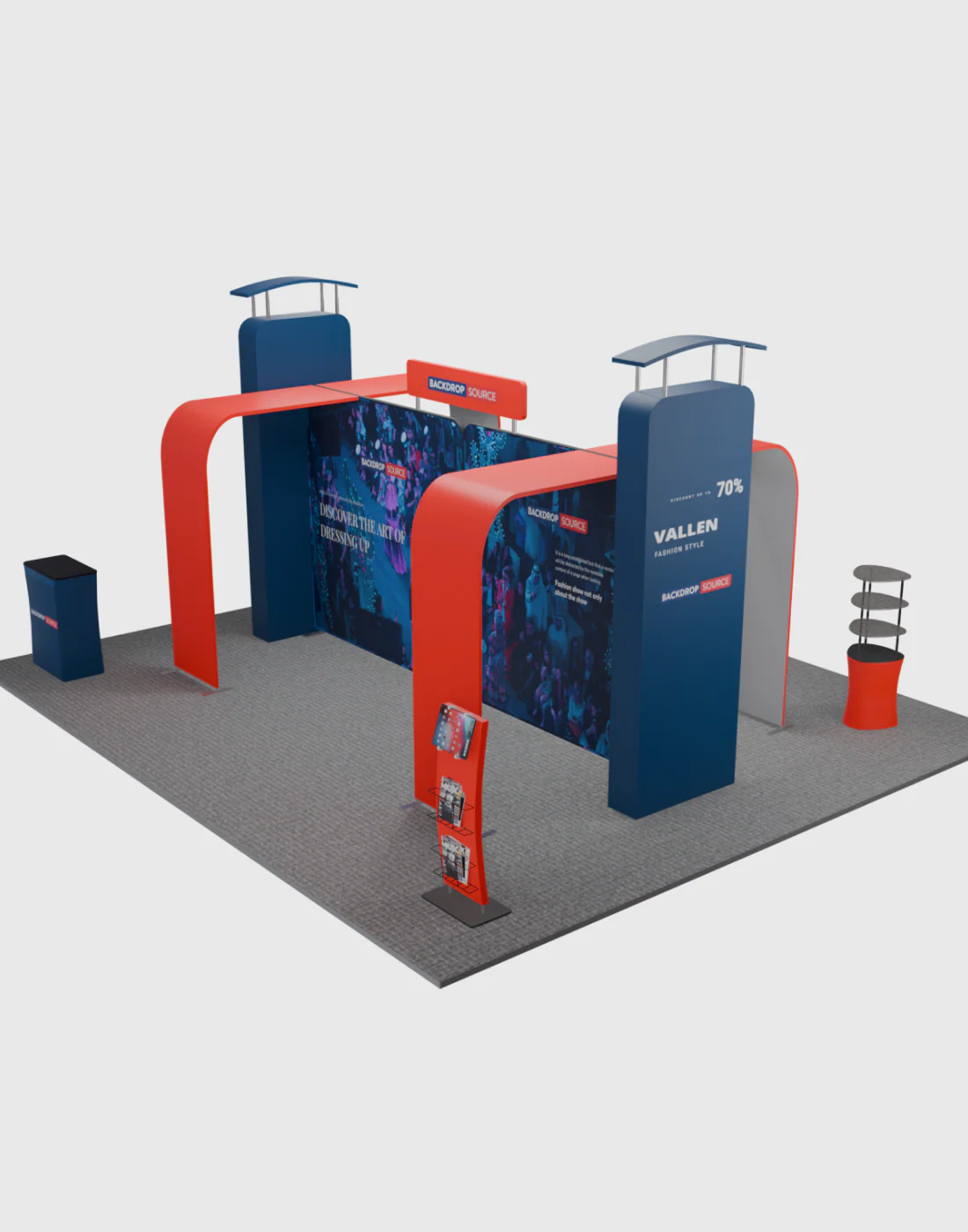 Modular Booth Kits 20ft x 20ft - Model 04 - Image 3