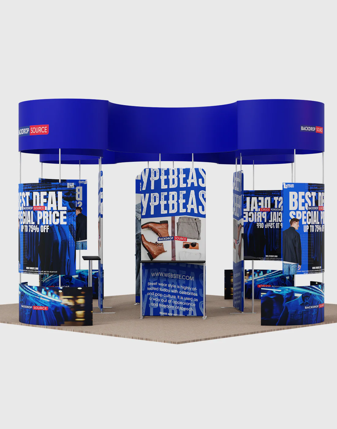 Modular Booth Kits 20ft x 20ft - Model 14 - Image 4