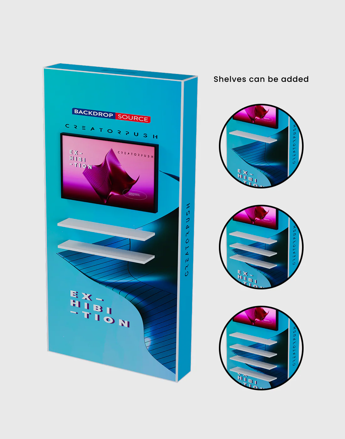 SEG Popup Display with TV Mount & External Shelves - Image 15